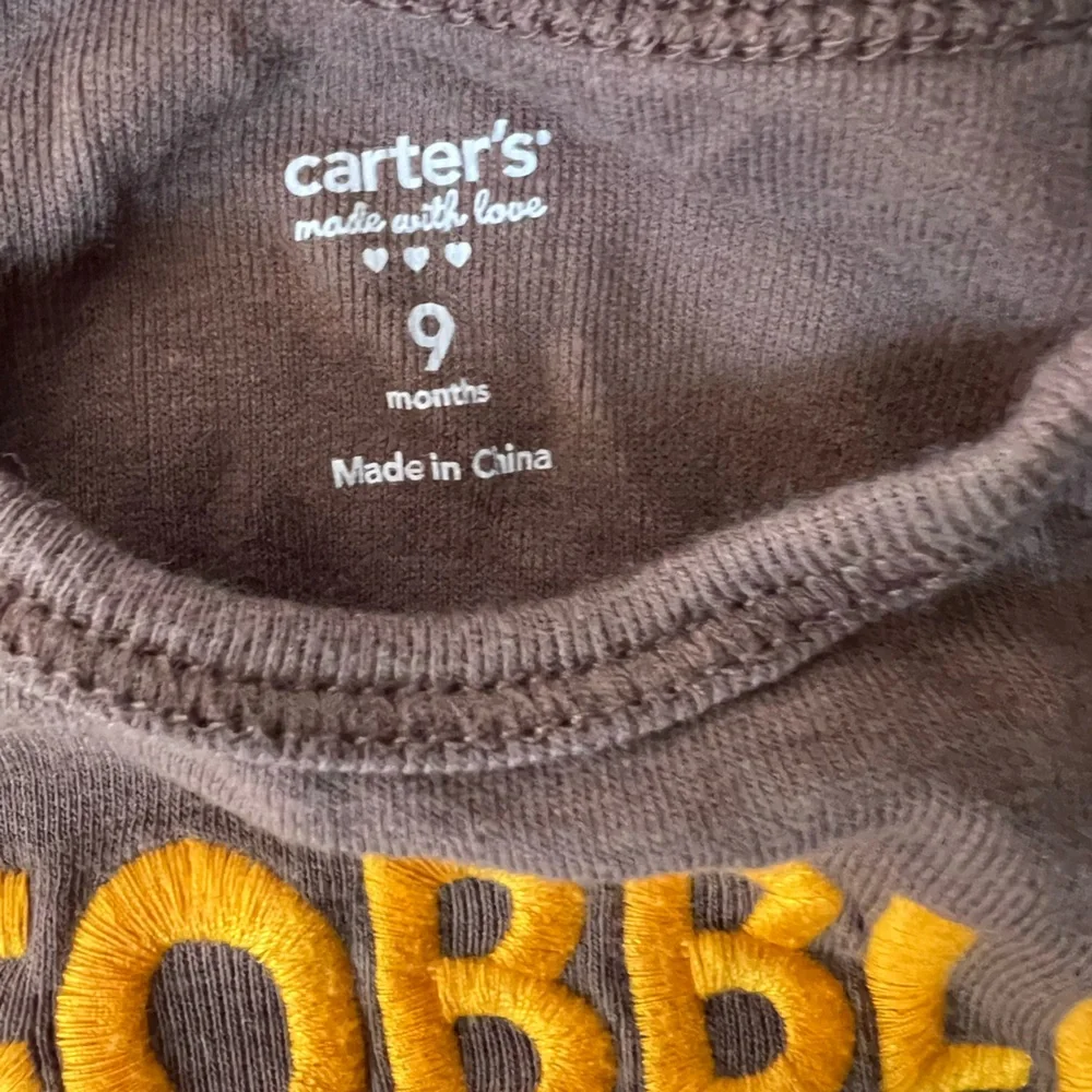 Carters Christmas & Thanksgiving Cotton Long Sleeve Onesie’s